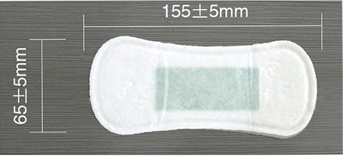 SHUYA Soft Cotton Pantilners for Women Wingless, Patented Active Oxygen and Anion Strip, Mint Herbal Scented, Size155mm -90Count(Pack of 3)