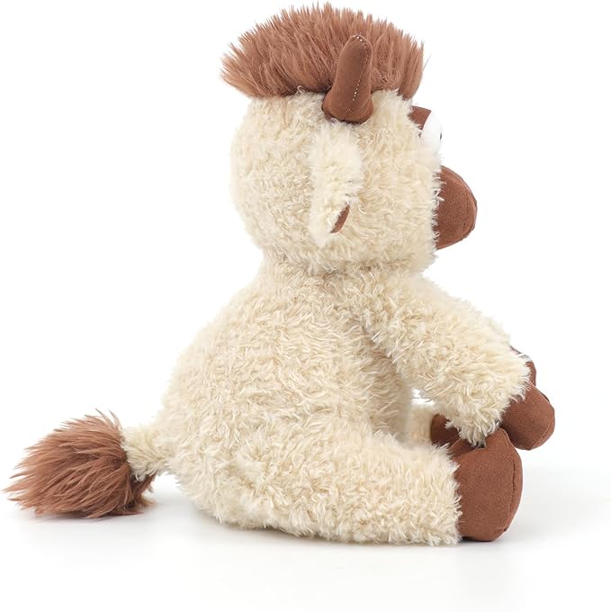 RECUR Highland Cow Plush Stuffed Animals, Soft Plushie Toys 10 inches