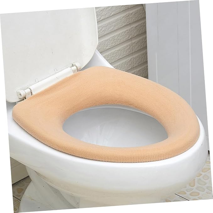 Gadpiparty 5pcs Colorful O-shaped Toilet Seat Pads Soft Toilet Cover Mats for Home Bathroom Comfortable Warm Design for Adults Expecting Mothers Random Colors