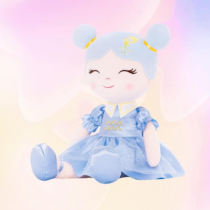 Baby Girl Gifts Plush Dolls Constellations Zodiac Doll Birthday Gift 17 inches Aquari