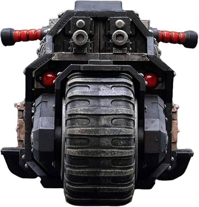 JOYTOY Warhammer 40k Action Figure 1：18 Scale 8.46inch Space Marines Black Templars Outriders Motorcycle Anime Model for Collectible and Displayable Figures