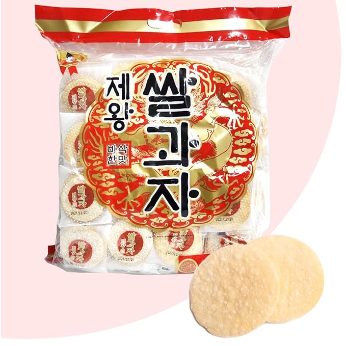 DEAD SKIN Korean Rice Cracker Sweet Flavor Rice Snack Korean Rice Crispy Chips Individually Packaged/Total 270g