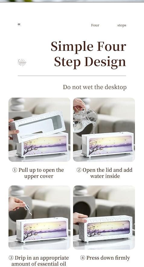 Essential Oil Diffuser 250ml, Fireplace Flame Aromatherapy Diffuser with Auto Shut-Off, 7 Color LED Lights, Ultrasonic Quiet Timer for Home Bedroom Office Yoga Relaxation(C08B)