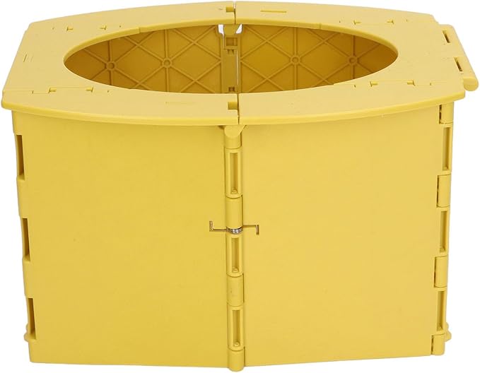 KIMISS Foldable Portable Toddler Potty - Travel & Camping Baby Toilet for Easy on Long Drives (Yellow)