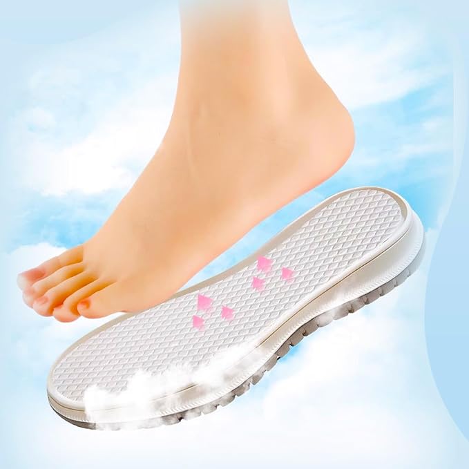 20 Pairs Disposable Insoles - Breathable Shoe Liners for Men and Women, Ultra-Thin Replaceable Inserts, Perfect for Hiking, Running, and Daily Wear (5.5 Women)