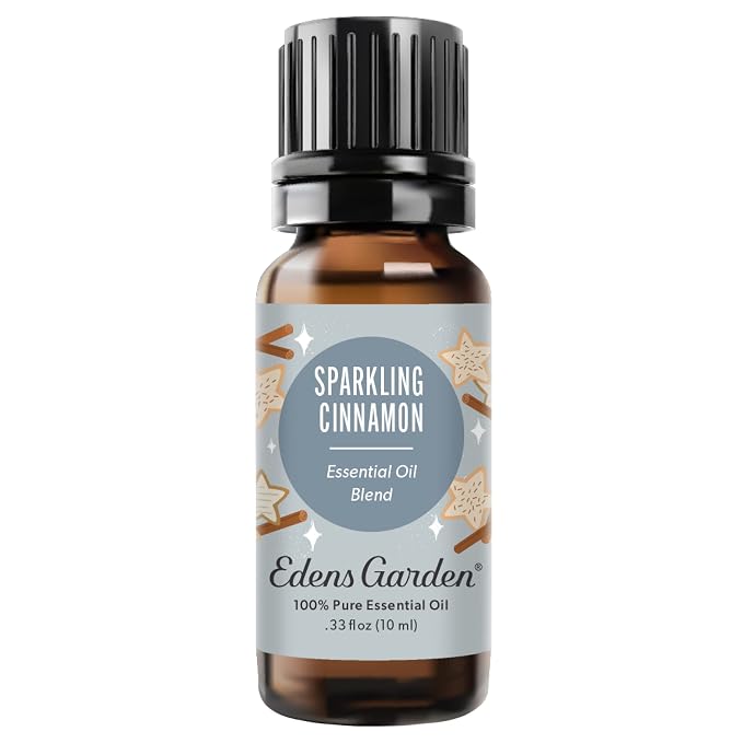 Edens Garden Sparkling Cinnamon Essential Oil Blend- 100% Pure Premium Grade, Undiluted, Natural, Therapeutic, Aromatherapy, The Best for Diffusing, Candle, Laundry, Humidifiers 10 ml (.33 fl oz)