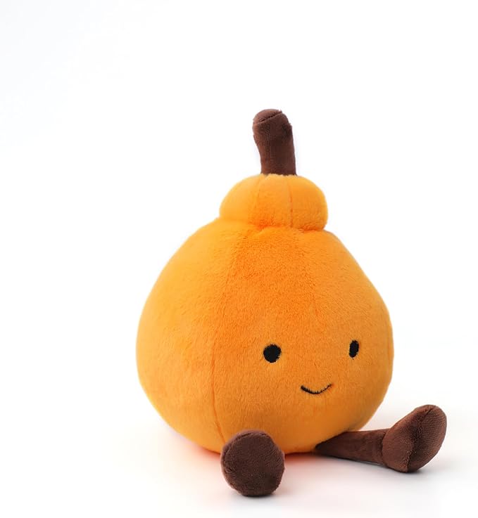 RECUR Dekopon Orange Fruit Stuffed Animals Toy,Soft Fruit Plush,Cute Orange Plushie 11 Inches,Adorable Gift for All Ages