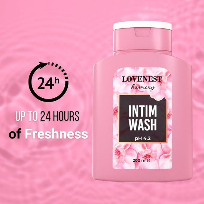 Lovenest Intimate Wash for Women – pH Balanced, Odor Control, Postbiotic Formula – Hypoallergenic, Paraben-Free, Derma-Tested Feminine Hygiene Wash 200 mL by Marqueens Beauty