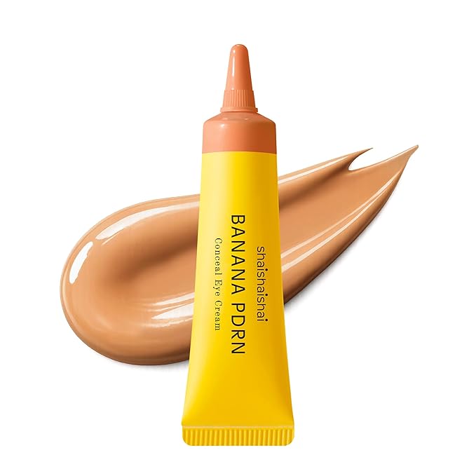 shaishaishai BANANA PDRN Conceal - Hydrating Under Eye Cream & Dark Circle Coverage, Advanced Formula with PDRN + Ectoin, Non-Sticky, Korean Skincare, 0.52 oz (Caramel)