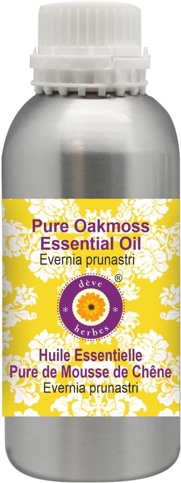 Deve Herbes Pure Oakmoss Essential Oil (Evernia prunastri) Steam Distilled 1250ml (42 oz)