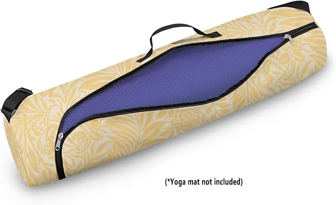 Yoga Mat Bag with Adjustable Shoulder Strap and Handle Zipper, 30in Wide x 6.3in Diameter for Yoga Mat Storage
