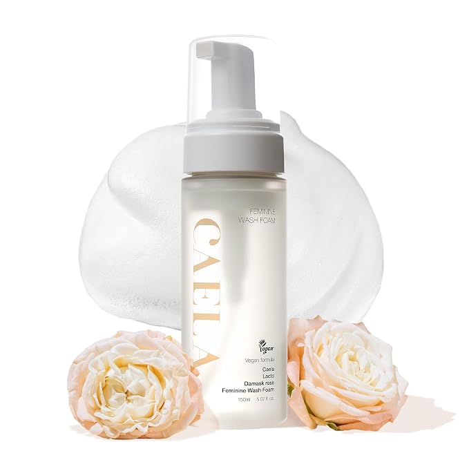 CAELA Feminine Wash, pH Balanced Foaming Cleanser with Triple Lactobacillus Ferment Complex – Gentle Daily Intimate Care for Women, Sea Buckthorn & Damask Rose, Sulfate-Free, 5.07 Fl Oz