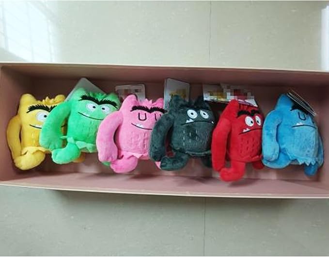Color Monster Plush Toys, 5.9in Emotional Monster Plush Figure Education Toys (1 Set)
