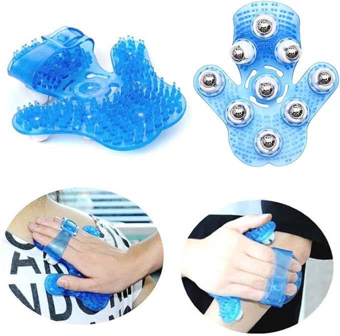 Manual Massage Ball Roller Small Handheld Massage Therapy and Relax Tool Body Massager Gloves Leg Massage Tools for Muscle Tension Relief Neck Back Joint Shoulder Foot Hand Thigh Tummy Butt