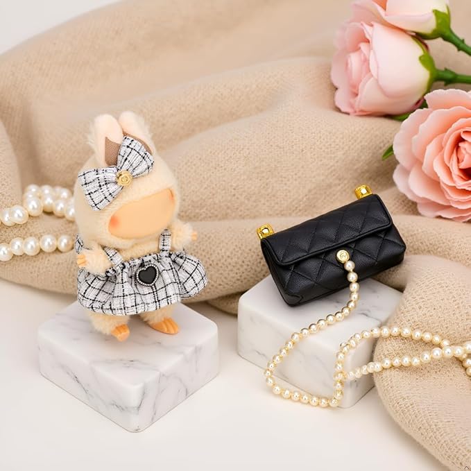 Doll Clothes Set for 6.7-inch/5.9-inch Dolls - Luxury Chic High-End Fashion Outfit with Suitable Accessories, Ladylike Elegance White (No Dolls)