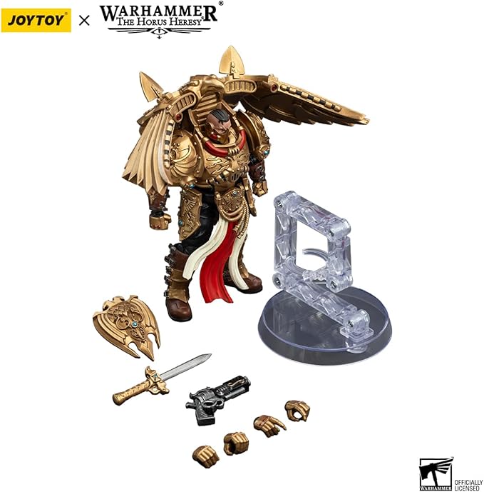 JOYTOY Warhammer The Horus Heresy Legio Custodes Custodian Venatari Squad Venatari with Kenetic Destroyer 1, 1:18 Scale 5.4in Action Figure Mecha Joy Toy Collection Model