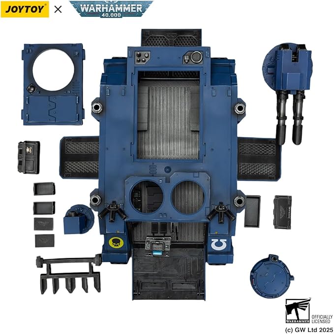 JOYTOY Warhammer 40k Ultramarines Razorback with Twin lascannon 1:18 Scale Action Figure Mecha Joy Toy Collection Model 10in