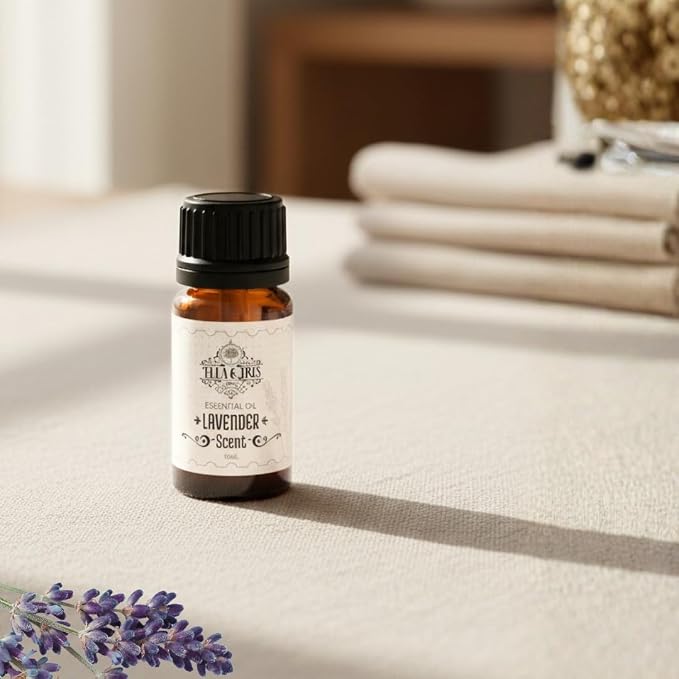 Ella & Iris Home Lavender Essential Oil 40/42, 10ml – Aromatherapy Diffuser Oil for Home, Massage, DIY Blends & Everyday Reset Moments
