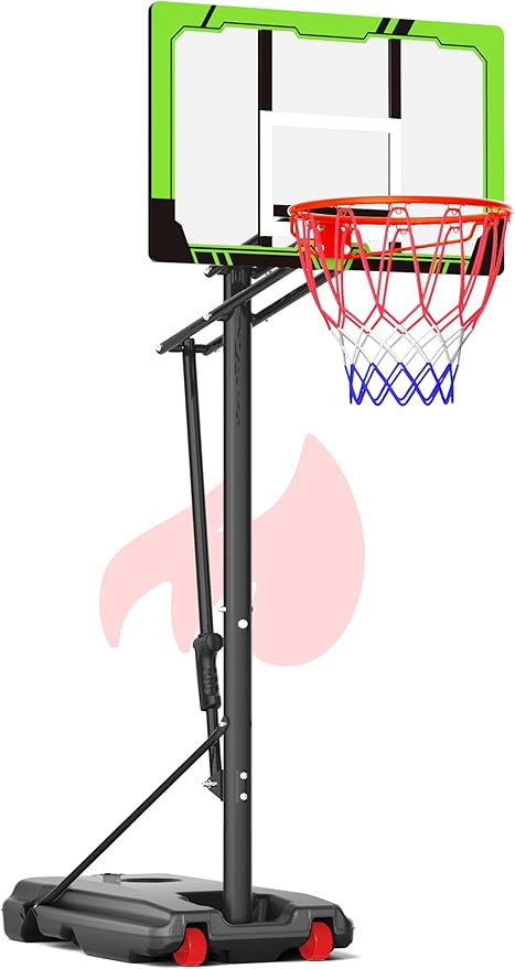 Basketball Hoop Outdoor with 33 Inch Shatterproof Backboard, Portable Basketball Goal System