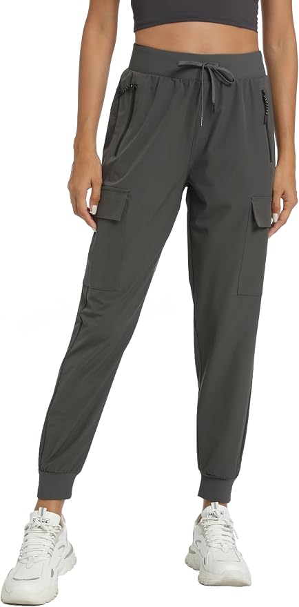Women's Joggers Cargo Pants Lightweight Quick Dry Hiking Running Pants for Athletic Casual & Outdoor