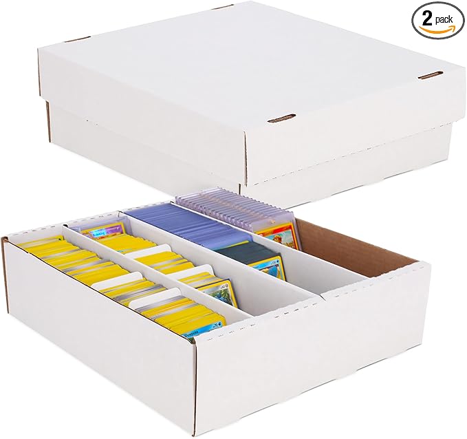 BCW Monster Box - 2ct Trading Card Storage Box | Holds 3200 Cards | Sports & TCG Card Organizer