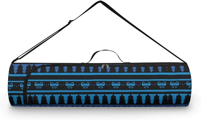 Yoga Mat Bag with Adjustable Shoulder Strap and Handle Zipper, 30in Wide x 6.3in Diameter for Yoga Mat Storage