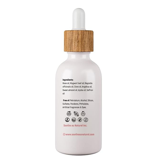 Feminine Oil for Private Parts & Sensitive Skin, Daily Feminine Care with Rose, Jojoba, & Sweet Almond Oils, pH Wash for Women, 50ml