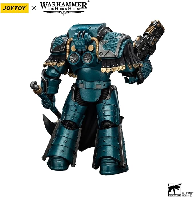 JOYTOY Warhammer The Horus Heresy Alpha Legion Lernaean Terminator with Volkite Charger - 1:18 Scale 5.39in Action Figure Mecha Joy Toy Collection Model