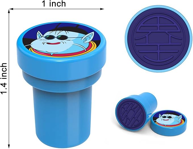 24 Pcs Dragon Themed Stampers, Ball Z Birthday Party Supplies, Classroom Rewards Prizes, Goody Bag Treat Bag Stuff for Goku Birthday Party Gifts