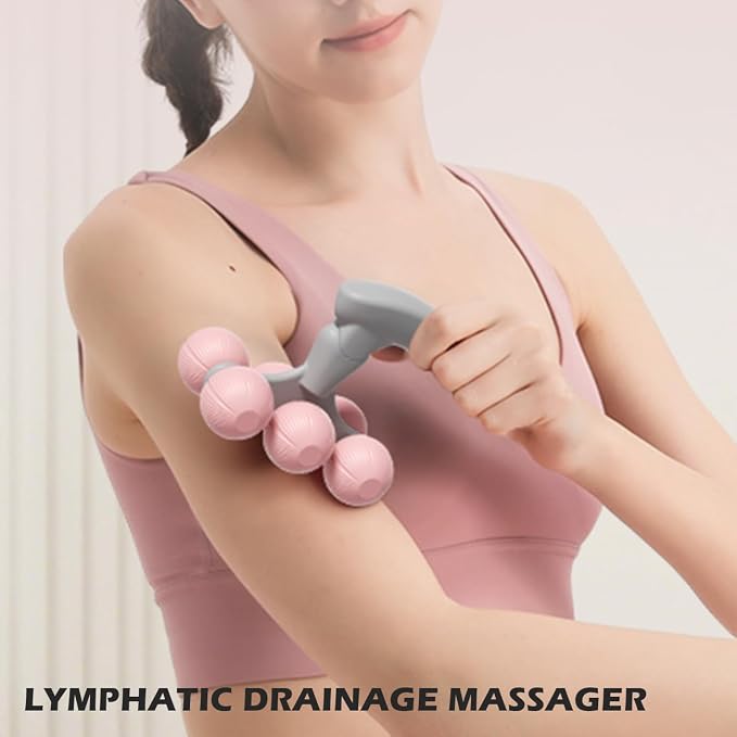 Lymphatic Drainage Massager, Promote Lymph Circulation & Enhance Metabolism, Body Massage Tools for Relieve Muscle Stiffness