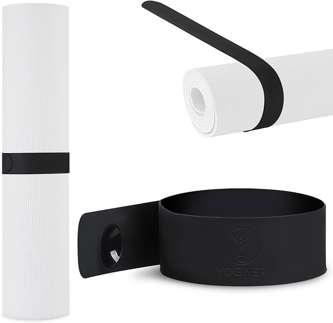Yoga Mat Carrier Strap, Adjustable Thick Straps Sling for Carrying Large Mats, Stretching Band