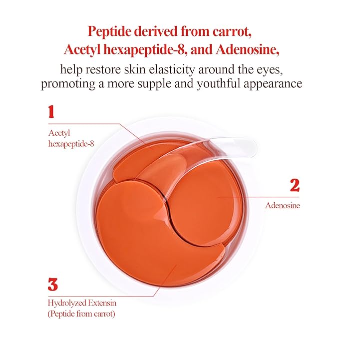 Petitfee 10 DAY Eye Mask Peptide 20pcs (10pairs) - Rejuvenating Eye Patch, Firming Eye with Hydrolyzed Extensin, Peptide, Adenosine, travel friendly, lightweight