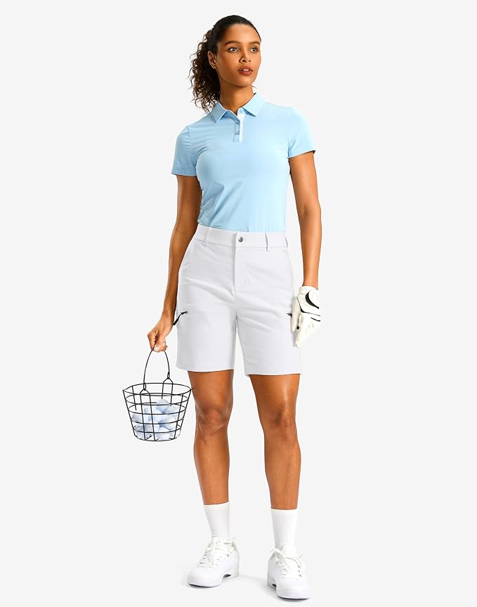 G Gradual Women's 7"/9" Hiking Cargo Shorts Quick Dry Lightweight Golf Outdoor Work Summer Travel Shorts with Pockets