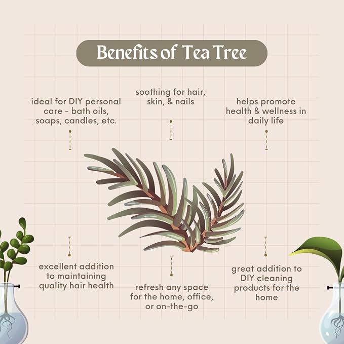 Tea Tree (Australia) Essential Oil - 100% Pure Essential Oil - 32 fl oz - Aluminum Bottle - GreenHealth