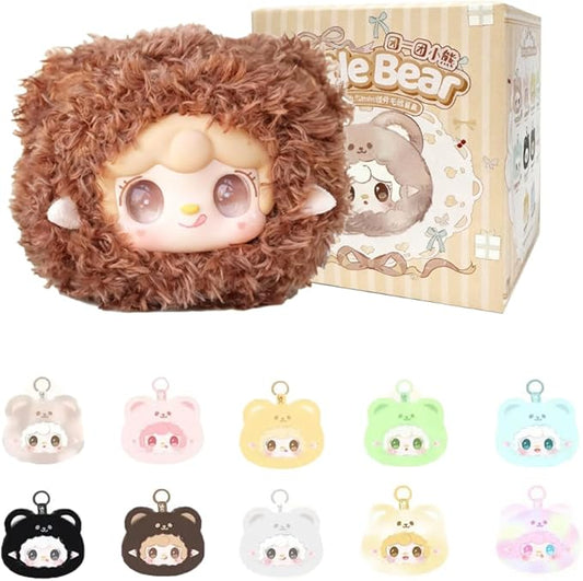 Yooki V9 Little Bear Series Plush Blind Box (1 of 10 Possible Styles) Cute Figures Collectible Toys Birthday Gifts (1Pc-Blind Box)