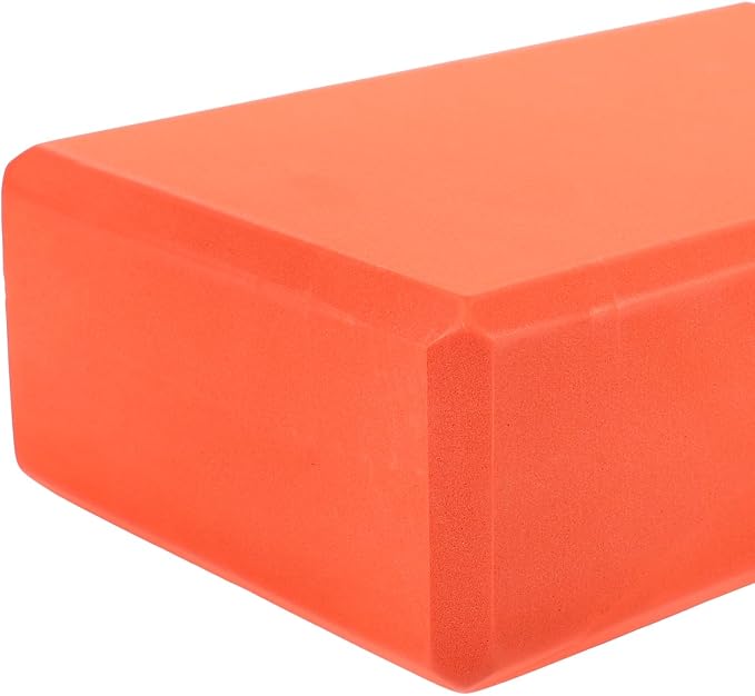 Milisten Yoga Block Brick High Density Eva Yoga Block for Pilates Stretching Gym Workout and Exercise Support Anti-Slip Lightweight Stable Grip 8.97 X 5.98 X 2.99 in Orange