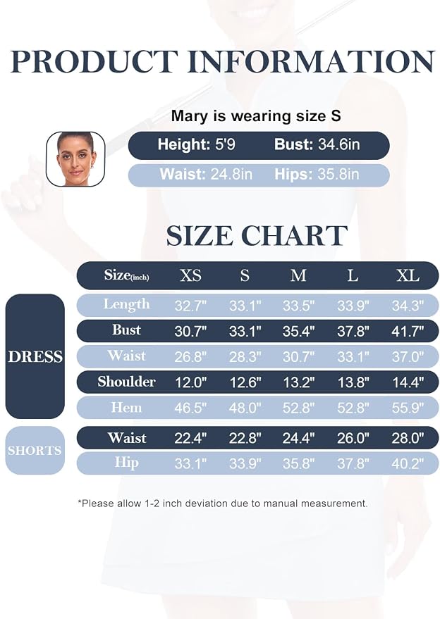 Viracy Tennis Dress for Women Sleeveless Golf Dresses with Shorts and Pockets Ruffle Zip Up Stand Collar Golf Outfits