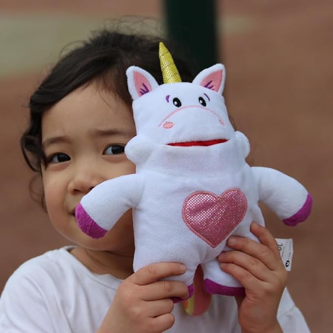 The Tooth Brigade Tooth Fairy Pillow | Stuffed Plush with Large Pocket Mouth for Lost Teeth, Treasures, Prizes - Fun and Interactive Plush, Perfect Kids, Boys, & Girls Gift (Sprinkles Unicorn)