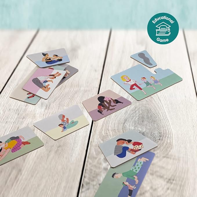 Yoga Train Game, Mindfulness Cards for Kids and Adults, Fun Game, Family Yoga Game
