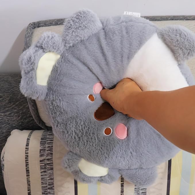 Koala Plush Pillow Cute Koala Stuffed Animal Pillow Kids' Koala Plush Toy Cuddly Animal Plush Pillow Gift for Boys Girls,Koala