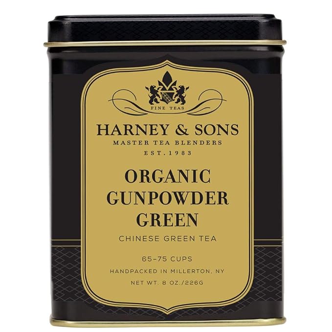 Harney & Sons Organic Gunpowder Green, Loose leaf 8 ounce tin