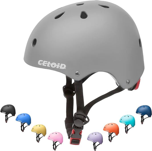 Kids Bike Helmet,Toddler Skateboard Helmets for Ages 2-3-5-8-14 Years Boys Girls，Adjustable Multi-Sport Bicycle Skateboarding Football Roller Skating Scooter Rollerblade Balance Bike Helmet