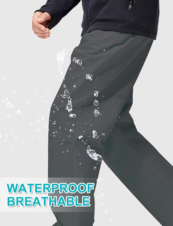 Kids Cargo Pants Waterproof Boys Hiking Outdoor Camping Pants Quick Dry UPF 50+ Toddler Youth Uniform Pants
