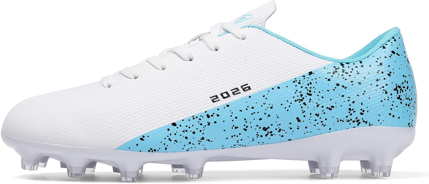 Mens Soccer Cleats Womens Indoor Soccer Shoes Wide Baseball Turf Shoes Adult Youth Rugby Shoes Big Boys Small Spikes AG TF Football Boots