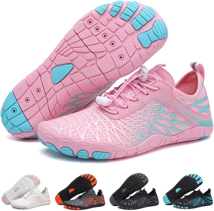 ELETON Barefoot Shoes Women Men Footwear, Wide Toe Box Hiking Zero Drop Non-Slip Quick-Dry River Boat Pool Beach Water Shoes, Lightweight Swimming Running Walking Sneakers Unisex