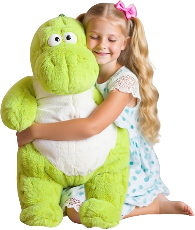 ARELUX Giant 22in Big Dinosaur Plush Large Stuffed Animal Hugging Pillow: Soft Jumbo Sleeping Body Warm Fluffy Pillow Adorable Chubby Plushie Toy Gifts for Boys Girls