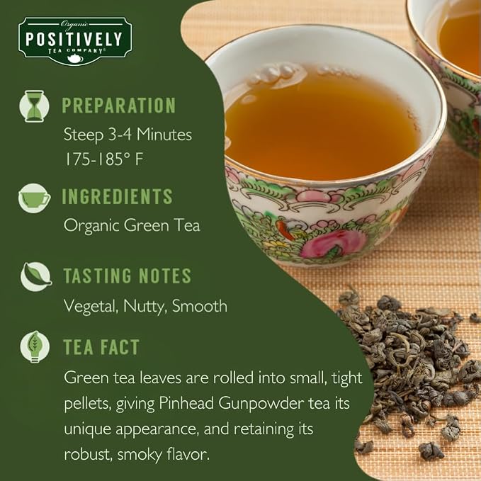 Organic Positively Tea Company, Chinese Tea Sampler, Loose Leaf, 4 Ounce, 3 Pack
