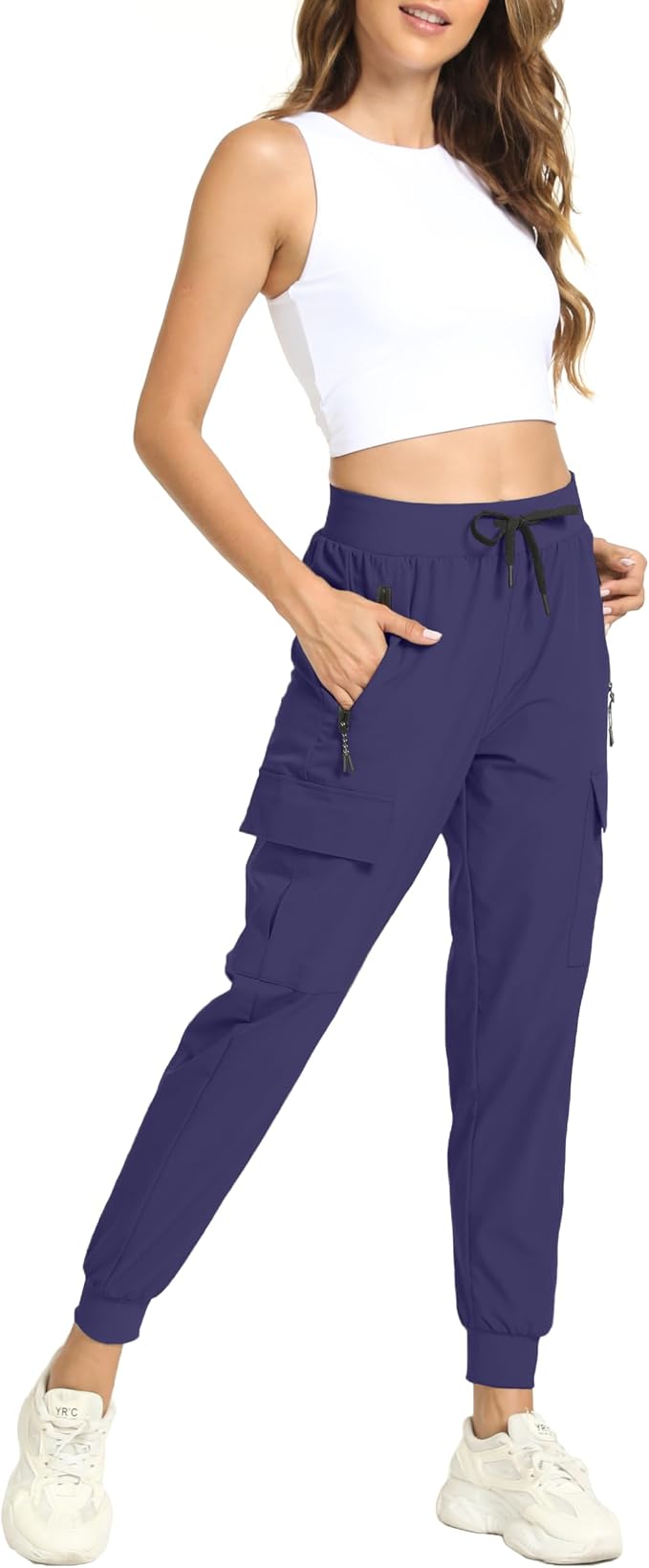 Women's Joggers Cargo Pants Lightweight Quick Dry Hiking Running Pants for Athletic Casual & Outdoor