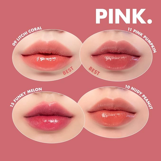rom&nd Juicy Lasting Tint #23 Nucadamia - K-Beauty Nudy Red Brown Lip Stain for Pure Bare Juicy Glossy Finish | Hydrating, Long-Lasting & Fruit-Inspired Korean Lip Tint