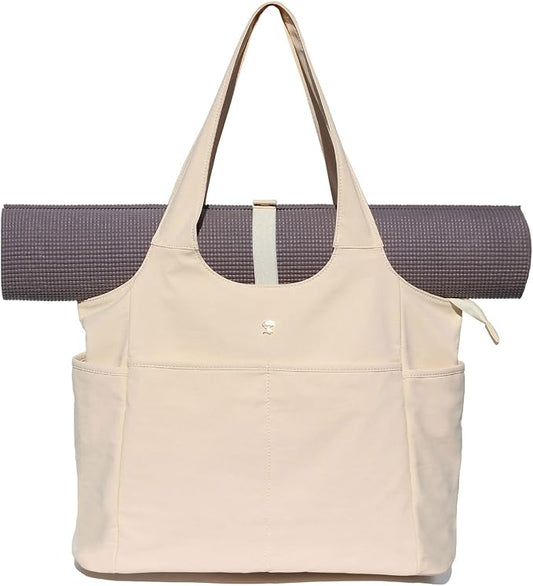 ESVAN Yoga Tote Bag Mat bag Women Shoulder Bags Carryall Tote for Travel Office Workout Gym Nurse Beach